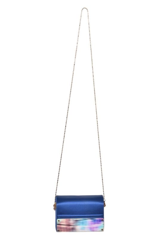 Giorgio Armani Velvet Effect Satin Clutch Bag