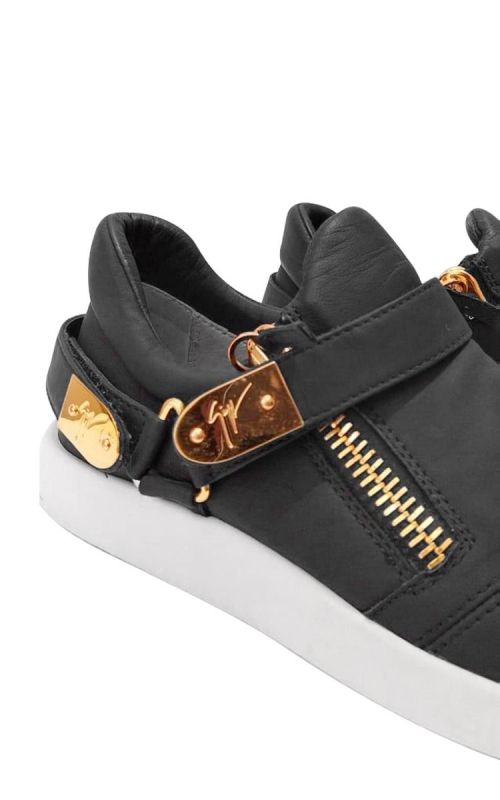 GIUSEPPE ZANOTTI BLACK GOMMATO SNEAKERS