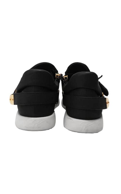 GIUSEPPE ZANOTTI BLACK GOMMATO SNEAKERS