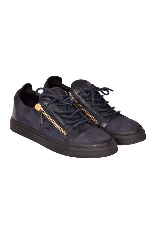 Giuseppe Zanotti Velvet Low Top Sneakers