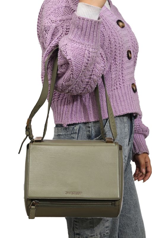 Givenchy Green Pandora Box Leather Bag