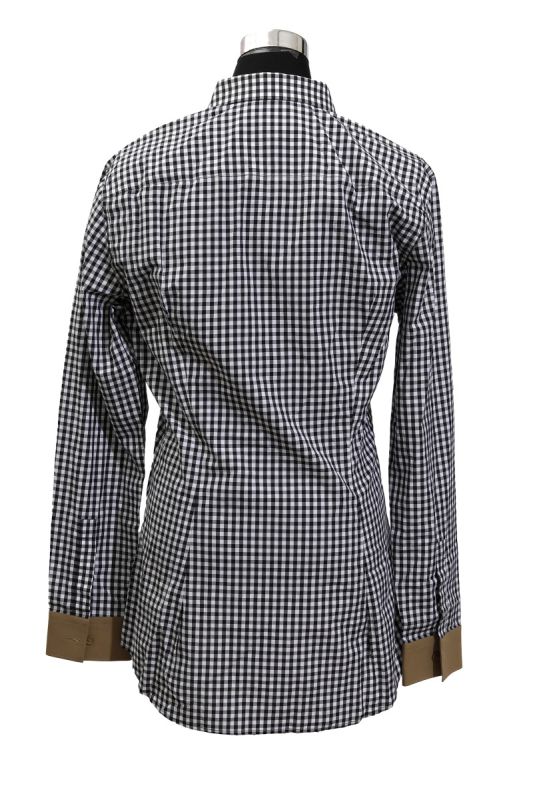 Givenchy Size M Black & White Check Collar Shirt