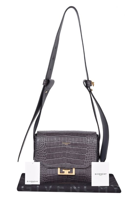 Givenchy X Ariana Grande Eden Small Croc Embossed Bag