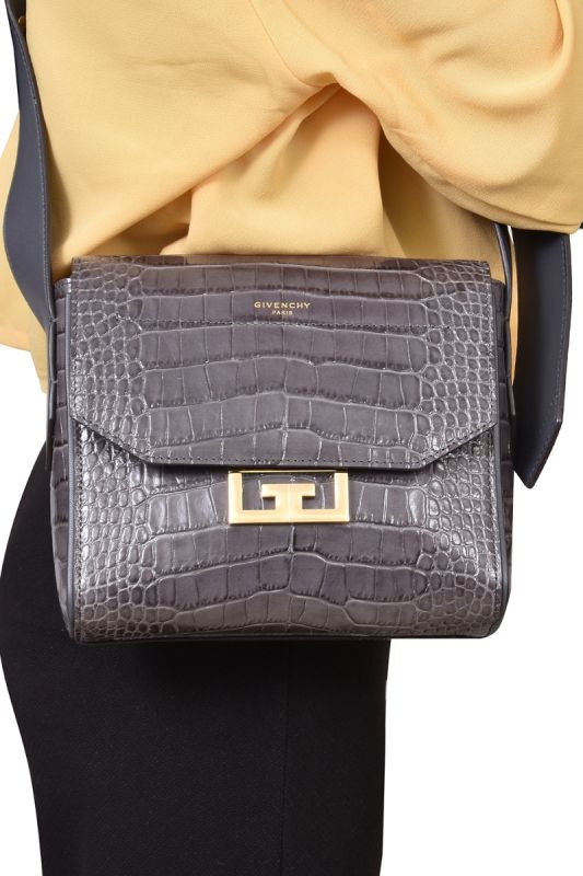 Givenchy X Ariana Grande Eden Small Croc Embossed Bag