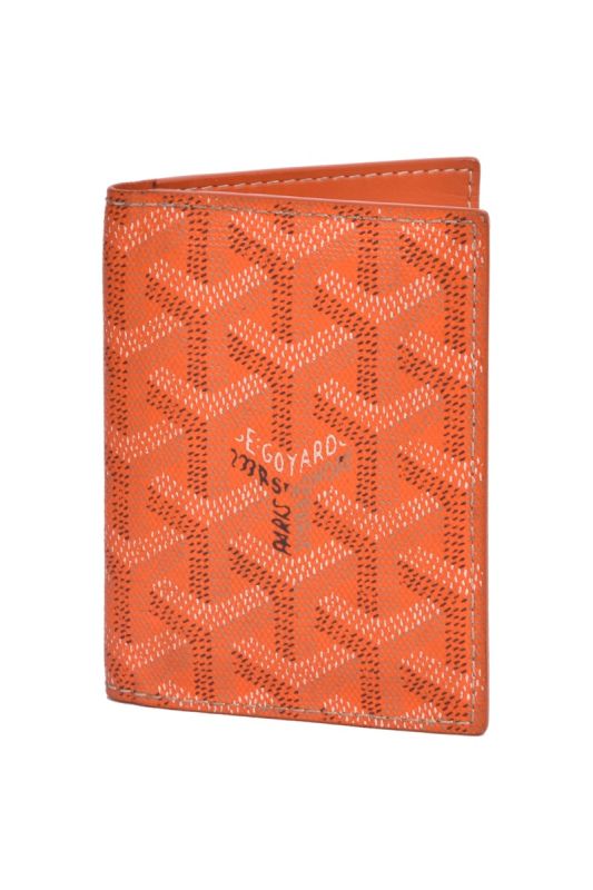 Goyard Orange Monogram Card Holder