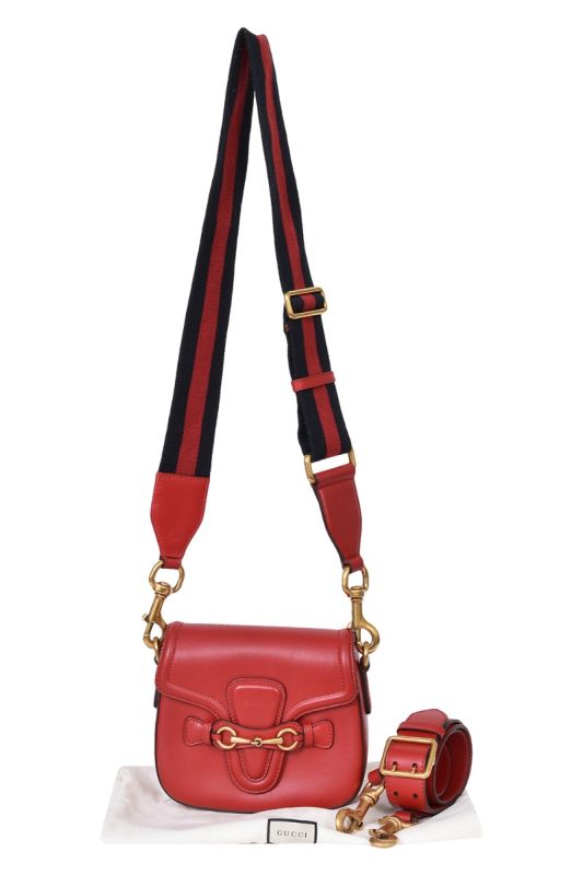 Gucci 1955 Horsebit Web Crossbody Bag