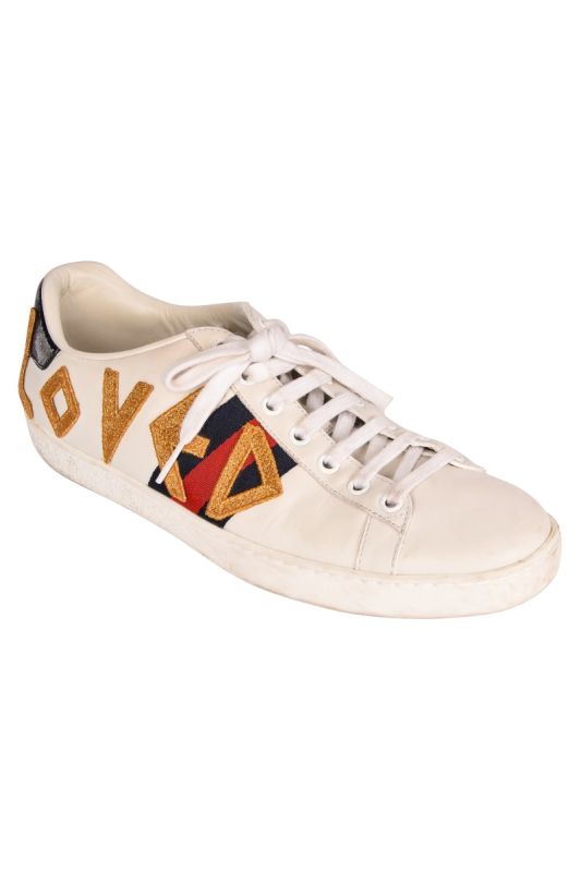 GUCCI ACE LOVED WEB SNEAKERS