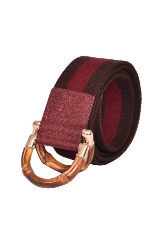 Gucci Bamboo Web Belt