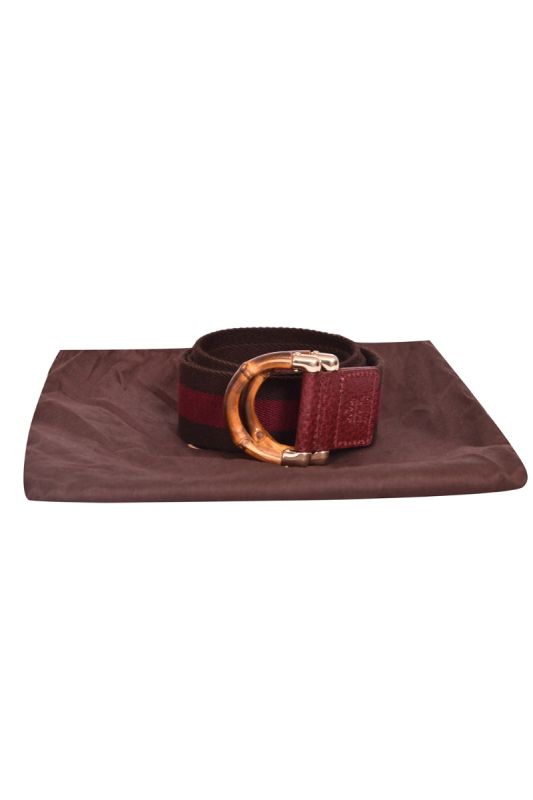 Gucci Bamboo Web Belt