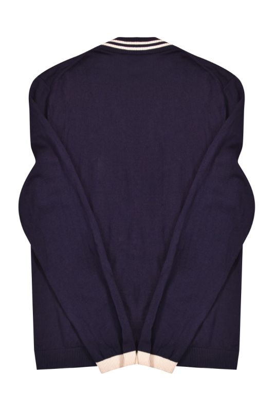 Gucci Bee Wool Knit Blue Cardigan