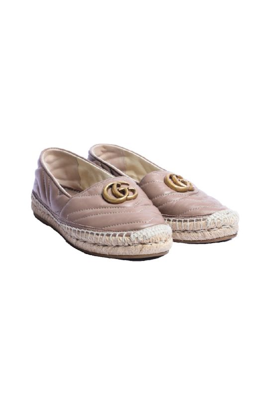 Gucci Beige Leather  Espadrilles