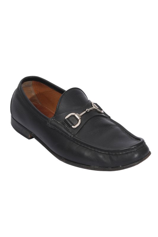 Gucci Black Horsebit Loafers