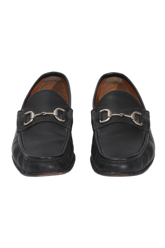 Gucci Black Horsebit Loafers