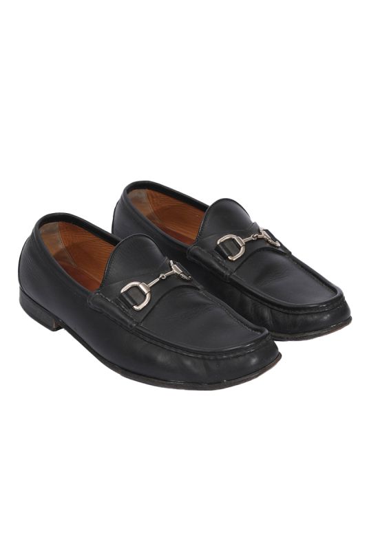 Gucci Black Horsebit Loafers