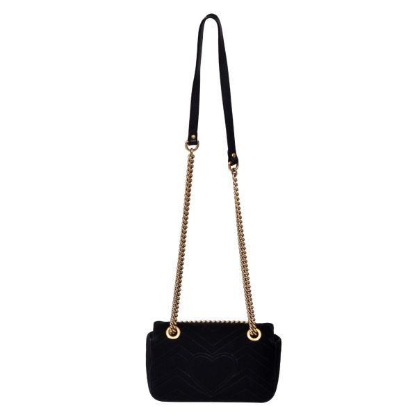 GUCCI BLACK MINI VELVET MARMONT