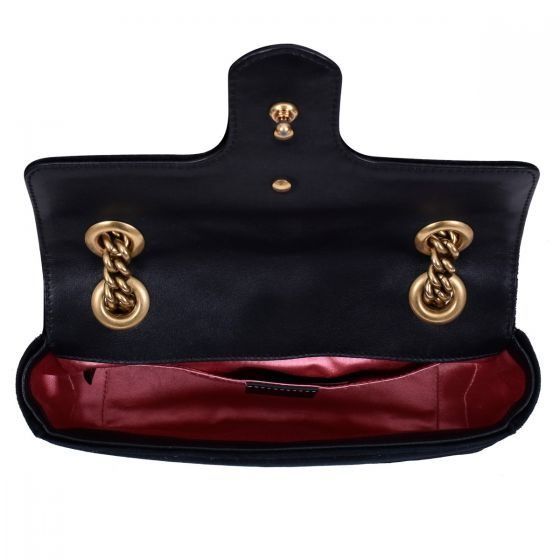 GUCCI BLACK MINI VELVET MARMONT