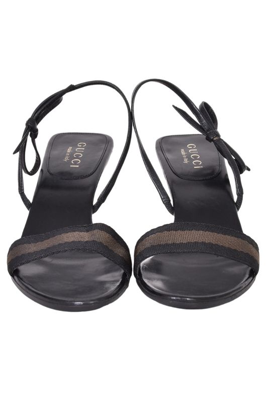 Gucci Black Slingback Heels