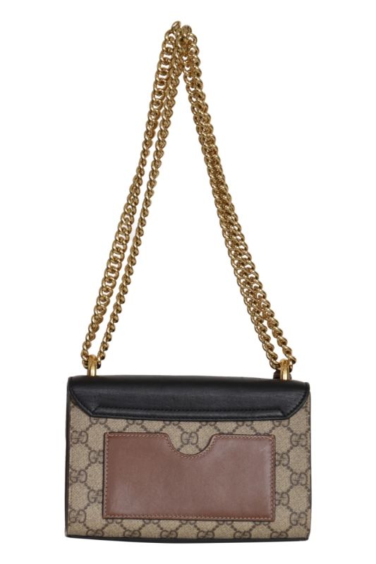 Gucci Black/Beige Padlock Shoulder Bag