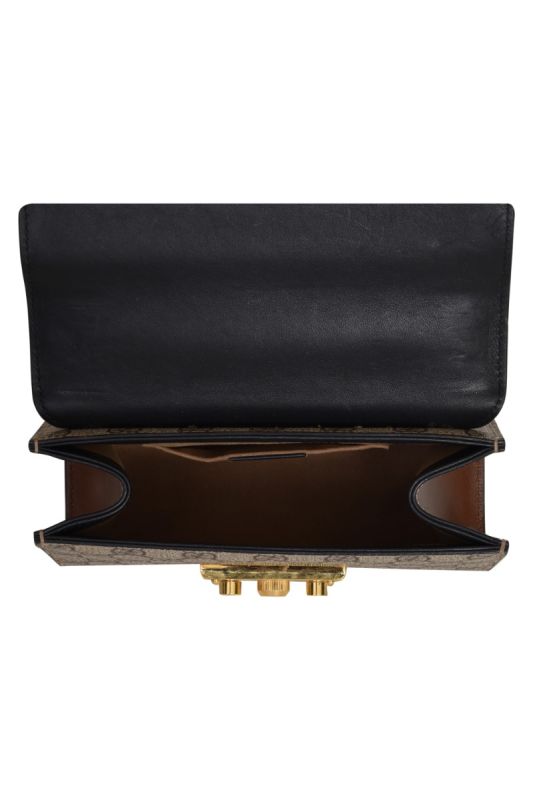 Gucci Black/Beige Padlock Shoulder Bag