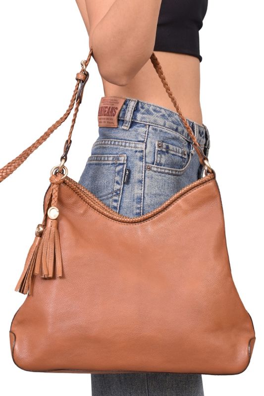 Gucci Braided Tan Hobo Bag