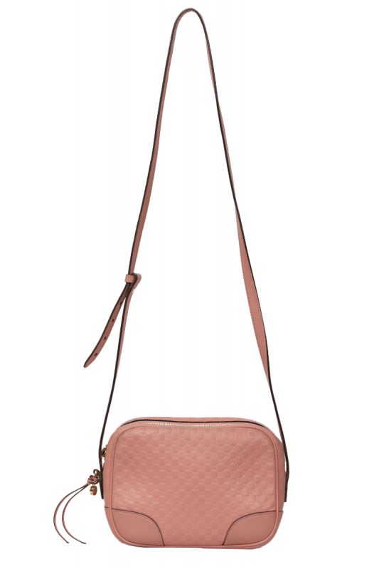 GUCCI BREE GUCCISSIMA CAMERA BAG IN PINK
