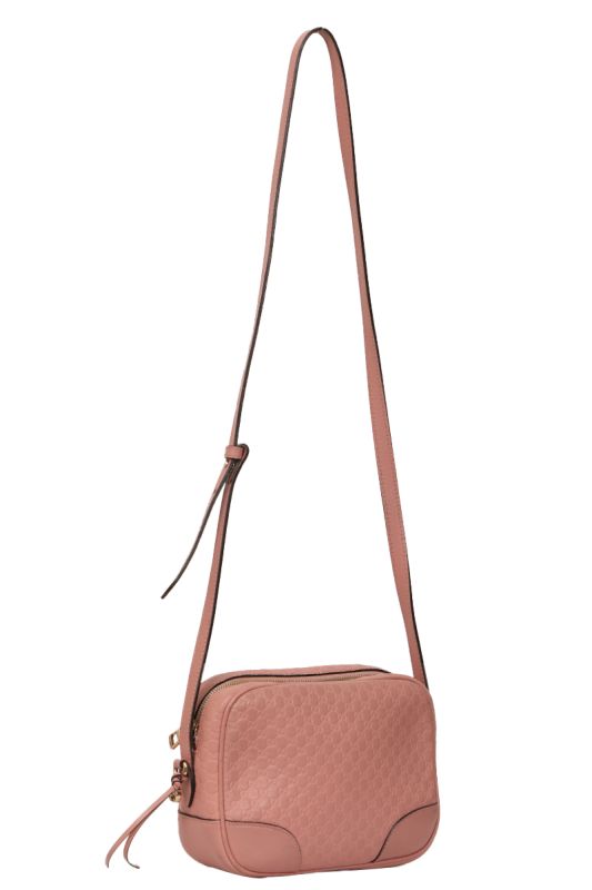 GUCCI BREE GUCCISSIMA CAMERA BAG IN PINK