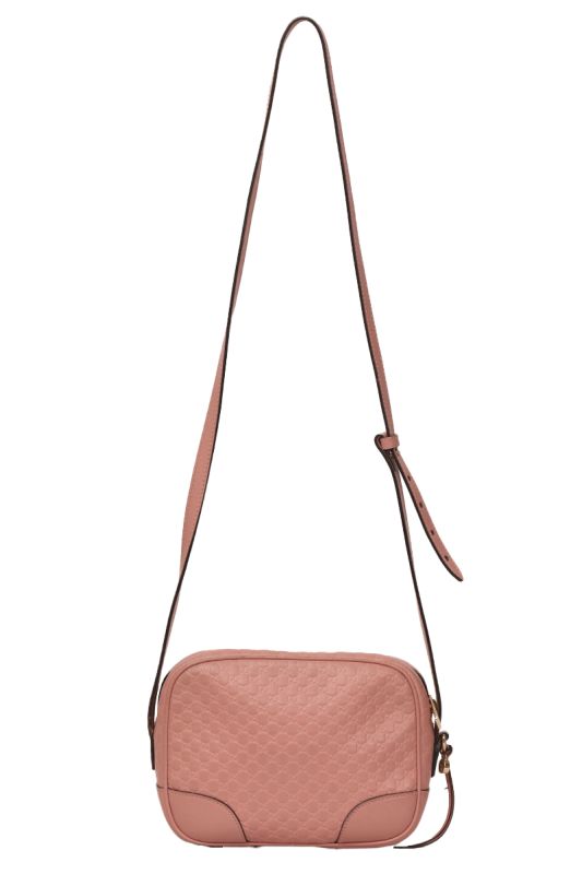 GUCCI BREE GUCCISSIMA CAMERA BAG IN PINK