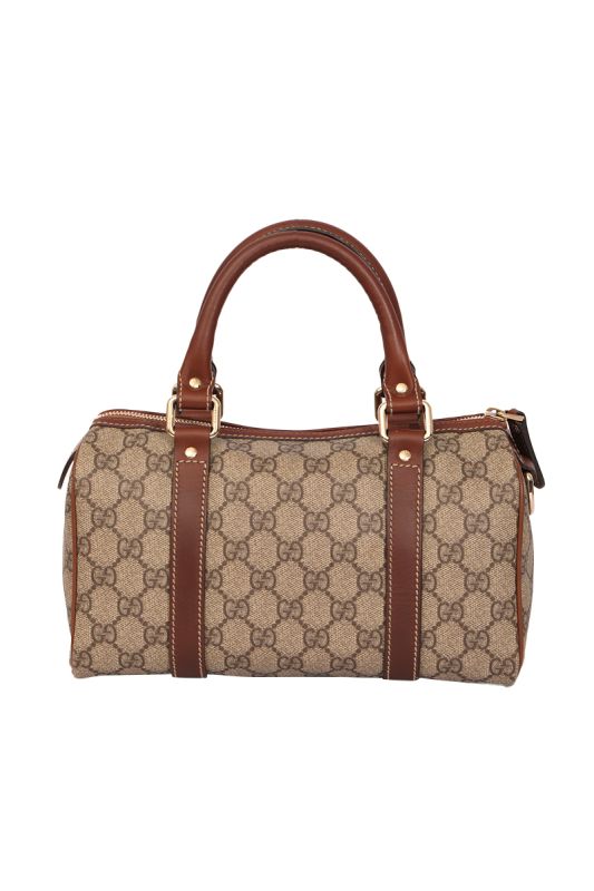 Gucci Brown GG Supreme Boston Bag