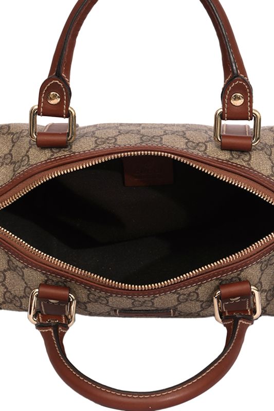 Gucci Brown GG Supreme Boston Bag