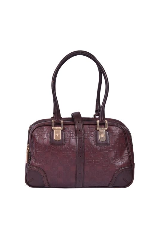 Gucci Brown Horesbit Monogram Leather Bag