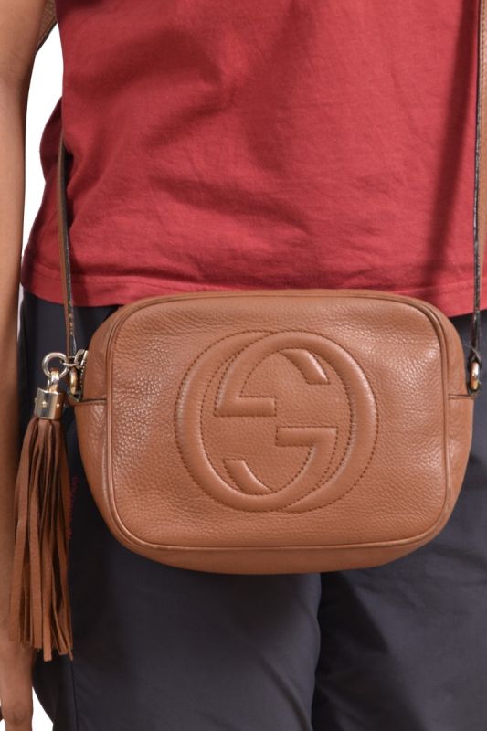 Gucci Brown SmallSoho Disco Crossbody Bag