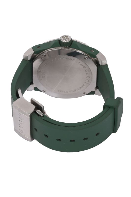 Gucci Dive YA136310 40MM Black Dive Green Rubber Watch