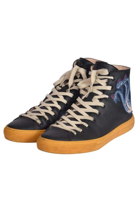 Gucci Embroidered Major High Top Sneakers