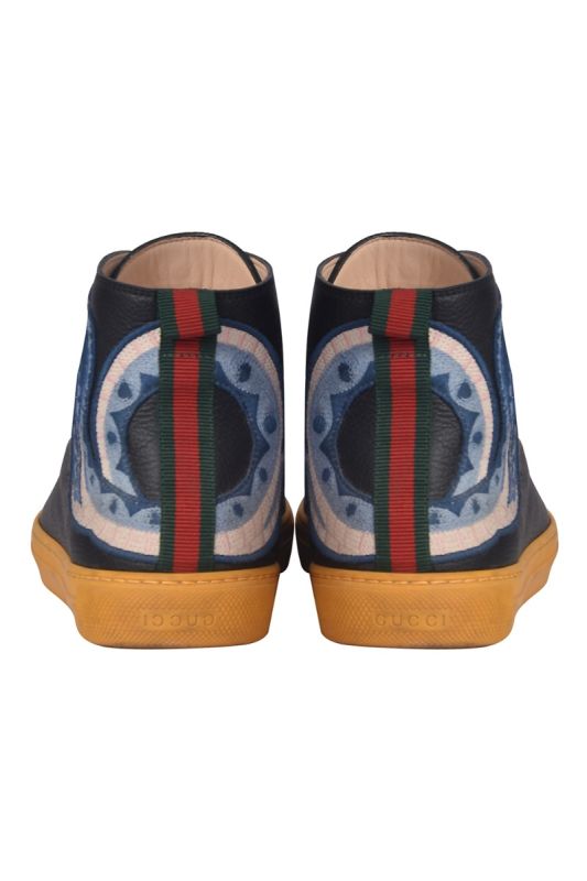 Gucci Embroidered Major High Top Sneakers