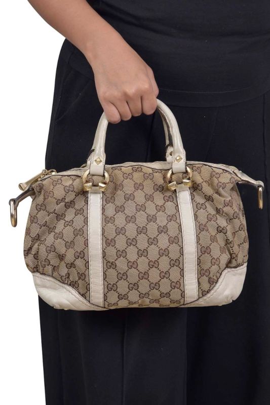 Gucci Equestrian Horseshoe Bowler Shoulder Bag