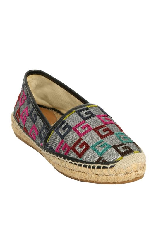 Gucci EU 37  Lurex Square G Espadrilles 