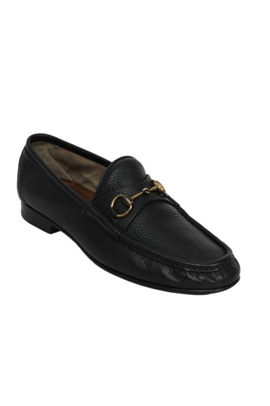 Gucci EU 44 Horsebit Black Loafers