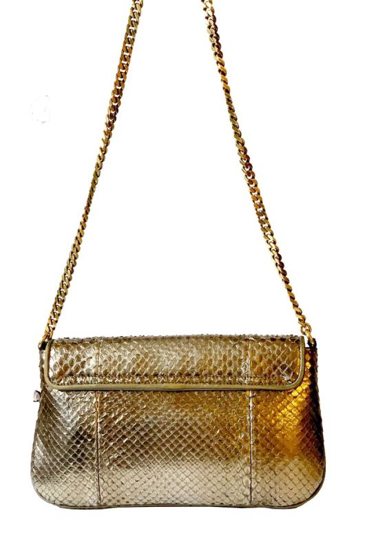 GUCCI EXOTIC LEATHER BRONZE SLING