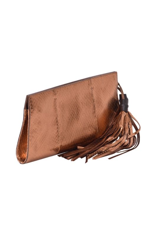 Gucci Exotic Python Leather Clutch