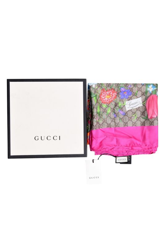 Gucci Floral GGMonogram Scarf