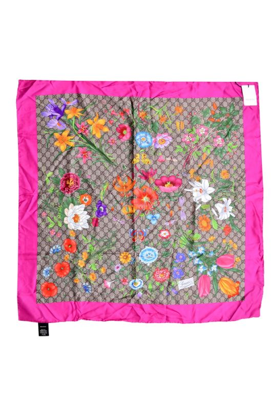 Gucci Floral GGMonogram Scarf