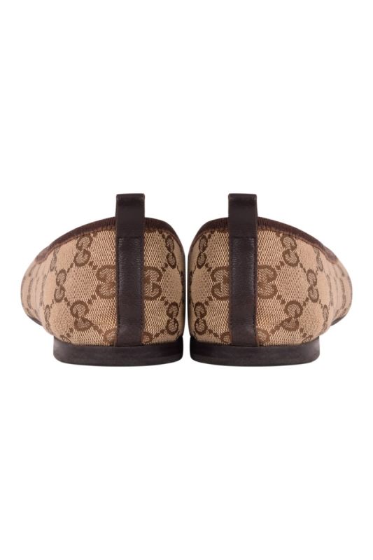 Gucci GG Bow Accents Ballet Flats