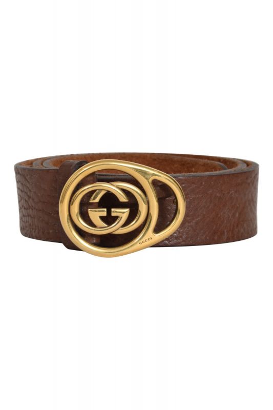 Gucci GG Buckle Brown Belt