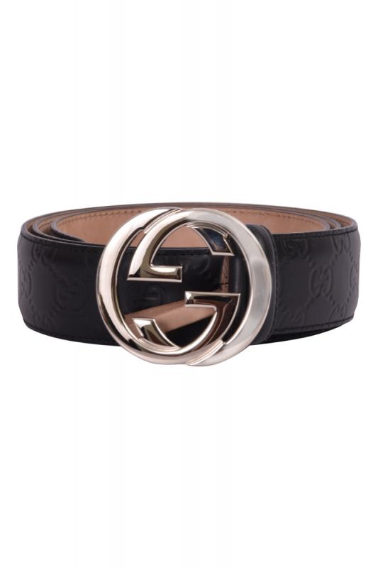 Gucci GG Buckle Leather Belt