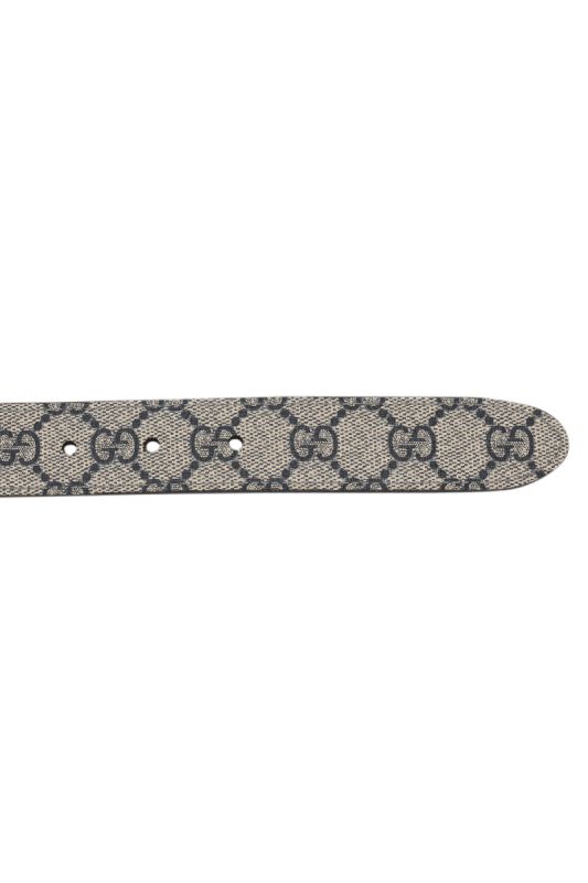 Gucci GG Canvas & Leather Reversible Belt