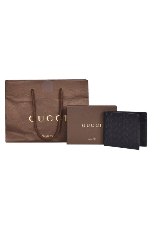 Gucci GG Guccissima Navy Blue  Wallet