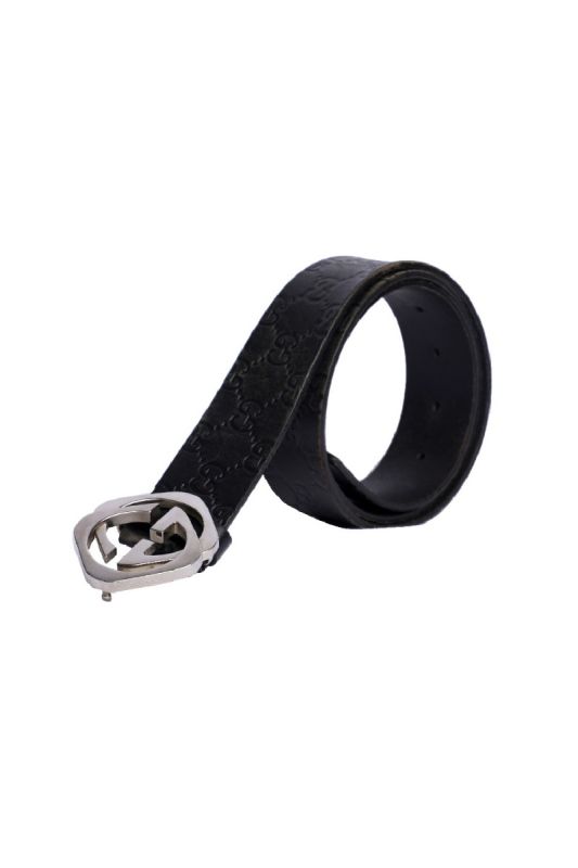 Gucci GG Interlocking Black Belt