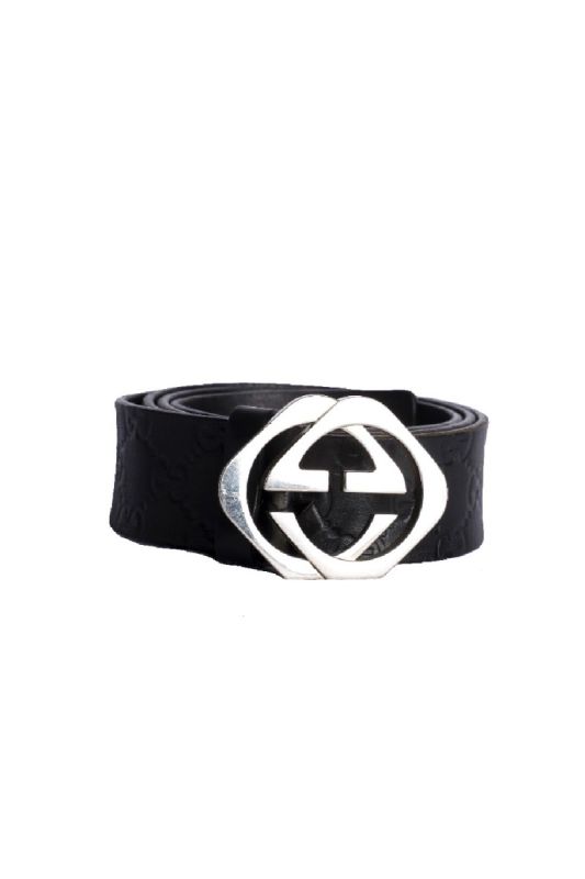 Gucci GG Interlocking Black Belt