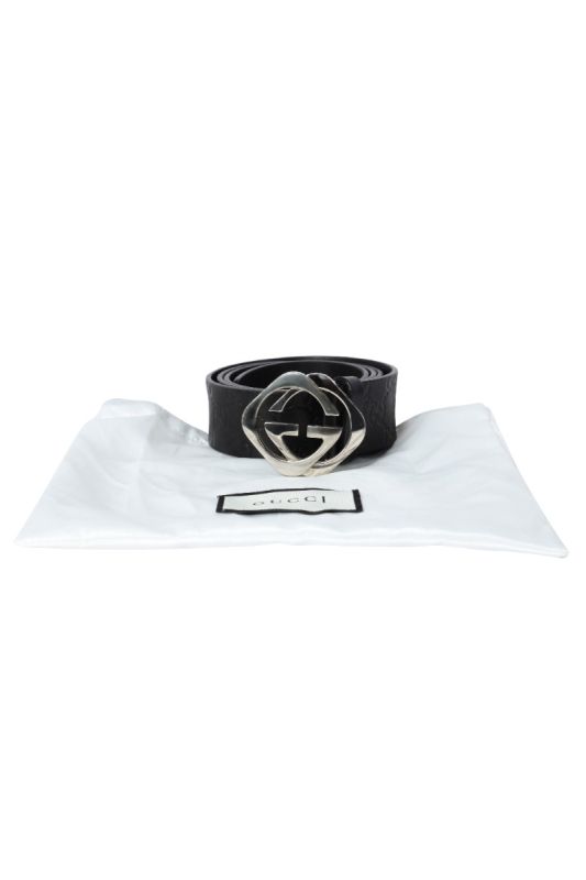 Gucci GG Interlocking Black Belt