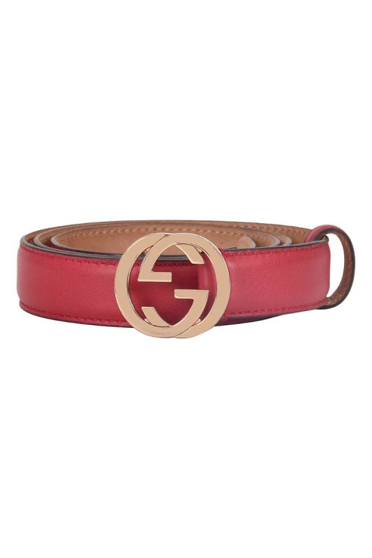 Gucci GG Interlocking Buckle Belt